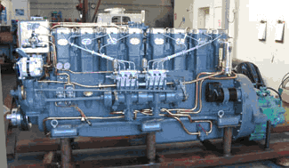 Rebuilt 8L3B Gardner diesel engine