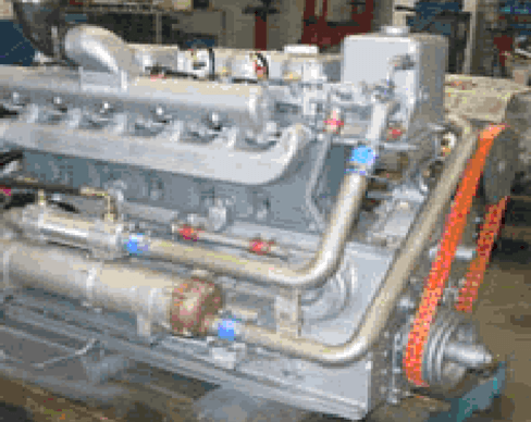 Gardner 6LXB marine diesel engine supplied by Shaw diesels to a riverboat in Whanganui